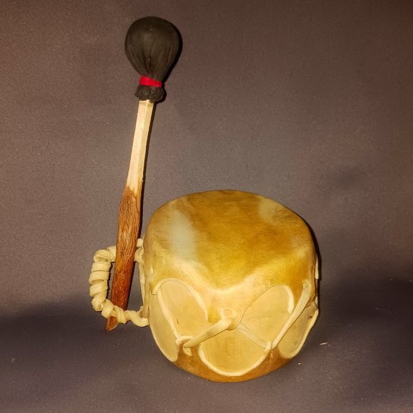 Vintage Handmade Native American Drum - Picture 1 of 6